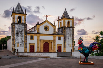 The colonial architecture of Olinda in Pernambuco, Brazil.