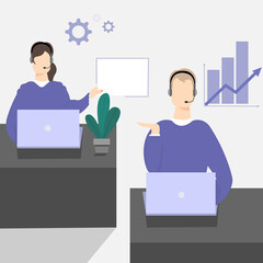 company and people