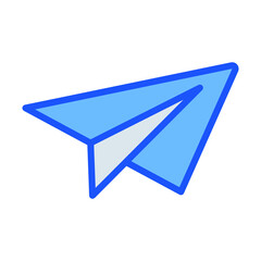 paper plane Vector icon which is suitable for commercial work and easily modify or edit it

