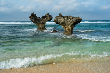 beach and rocks