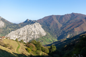 Obraz premium Mountains of Asturias, the council of Morcin