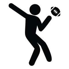 American Football Player Icon