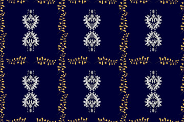 Seamless pattern with interesting doodles on colorfil background. Pano. Raster illustration.