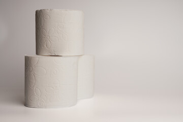 toilet paper on white background toilet roll isolated
