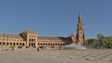 Fototapeta na wymiar Plaza de Espana, Seville, Spain