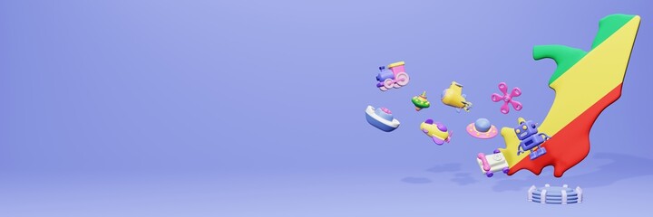 3d rendering of children's games for promotional templates and covers in Republic Of Congo