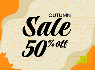 OUTUMN SALE % OFF BANNER 