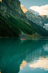 Beautiful shot of a Moraine Lake Canada
