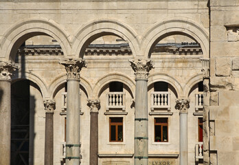 Diocletian's palace in Split. Croatia
