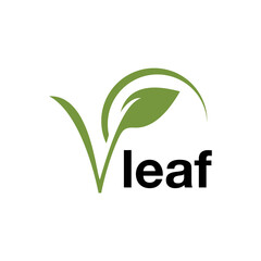 leaf natural green icon company sign