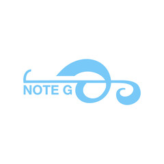 songs icon logo design 