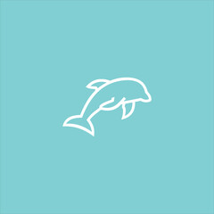 Animal logo vector template line