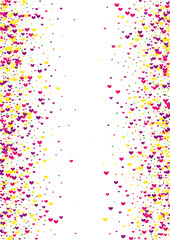 Rose Cute Heart Frame. Yellow Group Backdrop. Red Round Pretty. Purple Flying Illustration. Burst Background.