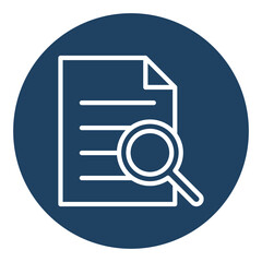 Audit search Vector icon which is suitable for commercial work and easily modify or edit it

