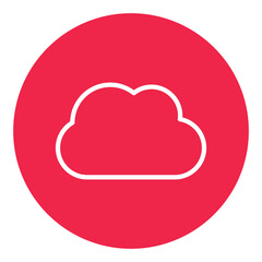 Cloud Vector icon which is suitable for commercial work and easily modify or edit it

