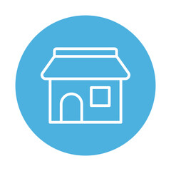 Shop store Vector icon which is suitable for commercial work and easily modify or edit it

