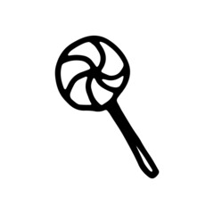 Doodle style candy sketch in vector format.
