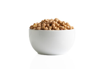Chickpeas in a cup.
