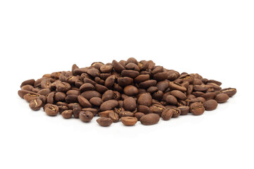 Coffee beans isolated on white background