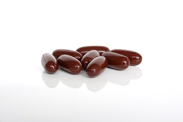 Vitamins isolated on a white background