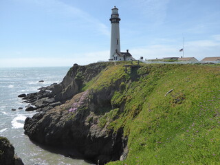 lighthouse and the beach