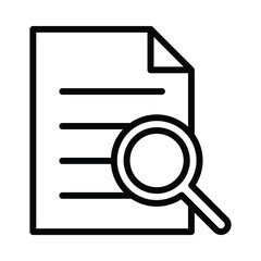 Audit search Vector icon which is suitable for commercial work and easily modify or edit it

