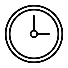 time Clock Vector icon which is suitable for commercial work and easily modify or edit it

