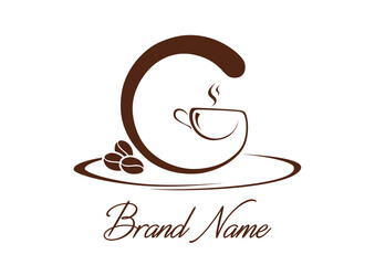 Letter G food logo design template