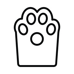 Paw Vector icon which is suitable for commercial work and easily modify or edit it

