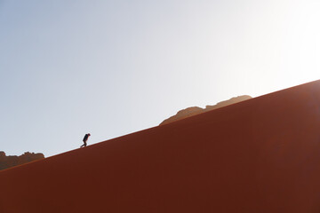 Nella duna del Wadi Rum