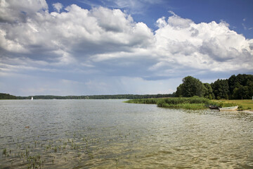 Necko lake in Augustow. Poland