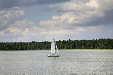 Necko lake in Augustow. Poland