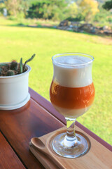 tea or hot tea or milk tea, Thai milk tea.