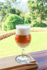 tea or hot tea or milk tea, Thai milk tea.