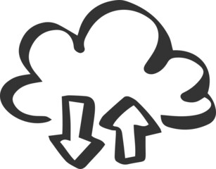 cloud upload download icon