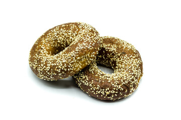 Bagel isolated on white background