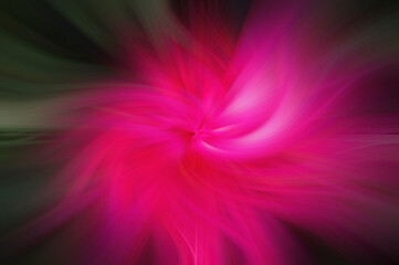 red flower in abstract blur and curl