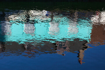 Reflections in the Old River Nene in March, Cambridgeshire