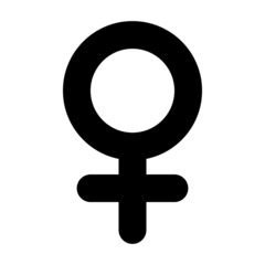 Female gender sign vector icon