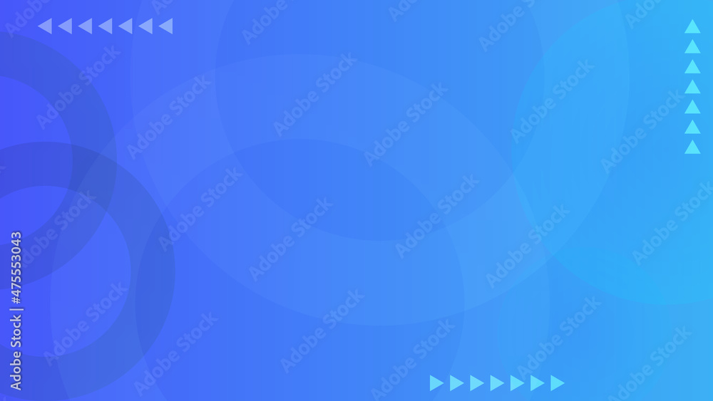 Aufkleber abstract gradient blue background with circular shapes and arrows. vector stock illustration.