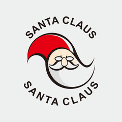 Santa Claus Logo  vector design 