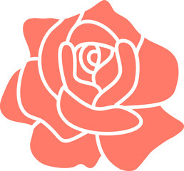 rose valentine love icon