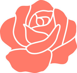 rose valentine love icon
