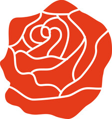 rose valentine love icon