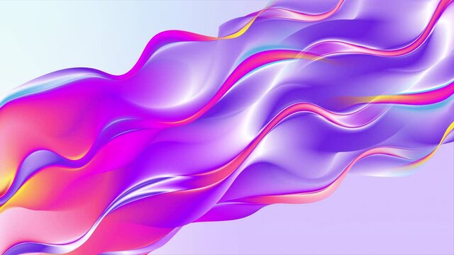 Abstract Gradient Seamless Looped Animation Background. flowing Fluid waves. Soft blur, glow gradient. Screensaver. neon bright colors animated stock footage. live Wallpaper, Liquid beautiful Pattern