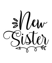 Obraz premium Sister svg tshirt design