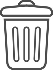 rubbish bin trash icon