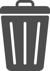 rubbish bin trash icon