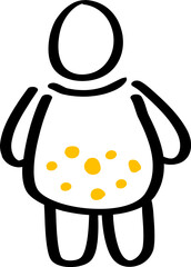obesity fat people icon