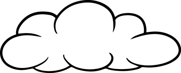 Cloud Drawing Cartoon Icon